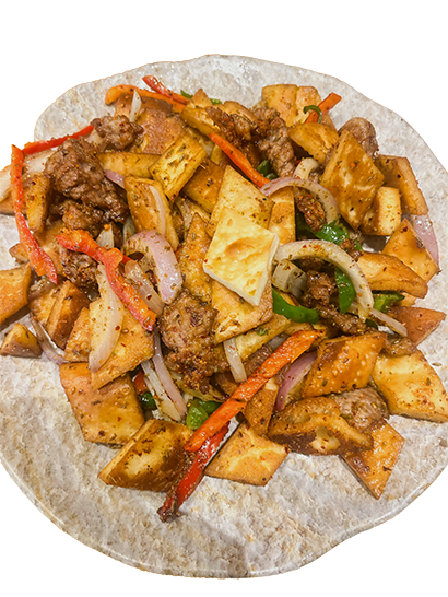 Fried Lamb Chops with Sliced Naan